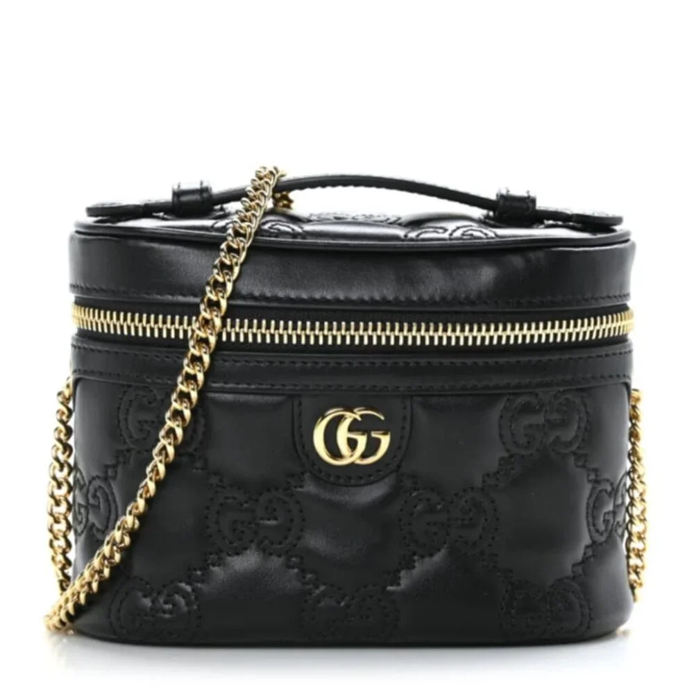 100% Authentic Gucci GG Leather Top Handle Bag 669-110524 - Picture 1 of 16